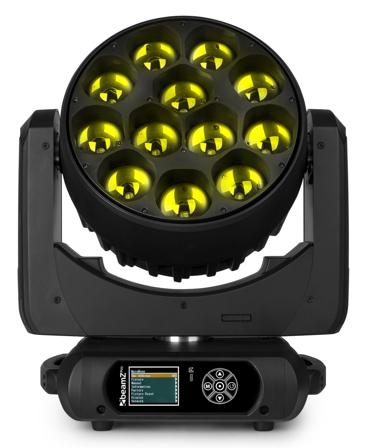 MHL1240 LED MOVING HEAD ZOOM 12X40W 2 PIECES IN FLIGHTCASE beamZ Pro