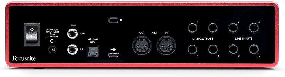 Focusrite Scarlett 18i8 3rd Gen USB Audio Interface with Pro Tools First New