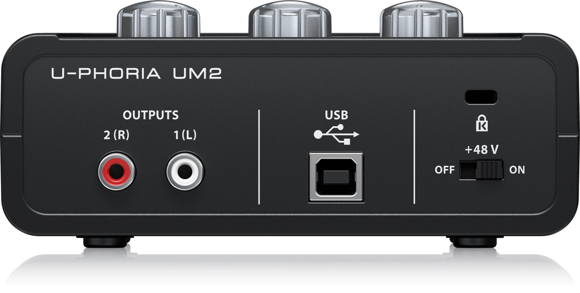 Behringer UM2 Audiophile 2x2 USB Audio Interface with XENYX Mic Preamplifier