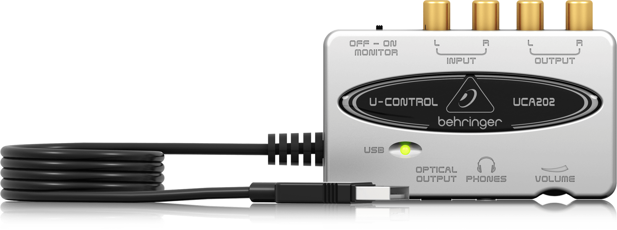Behringer UCA202 Ultra-Low Latency 2 In/2 Out USB/Audio Interface with Digital Output Product Features